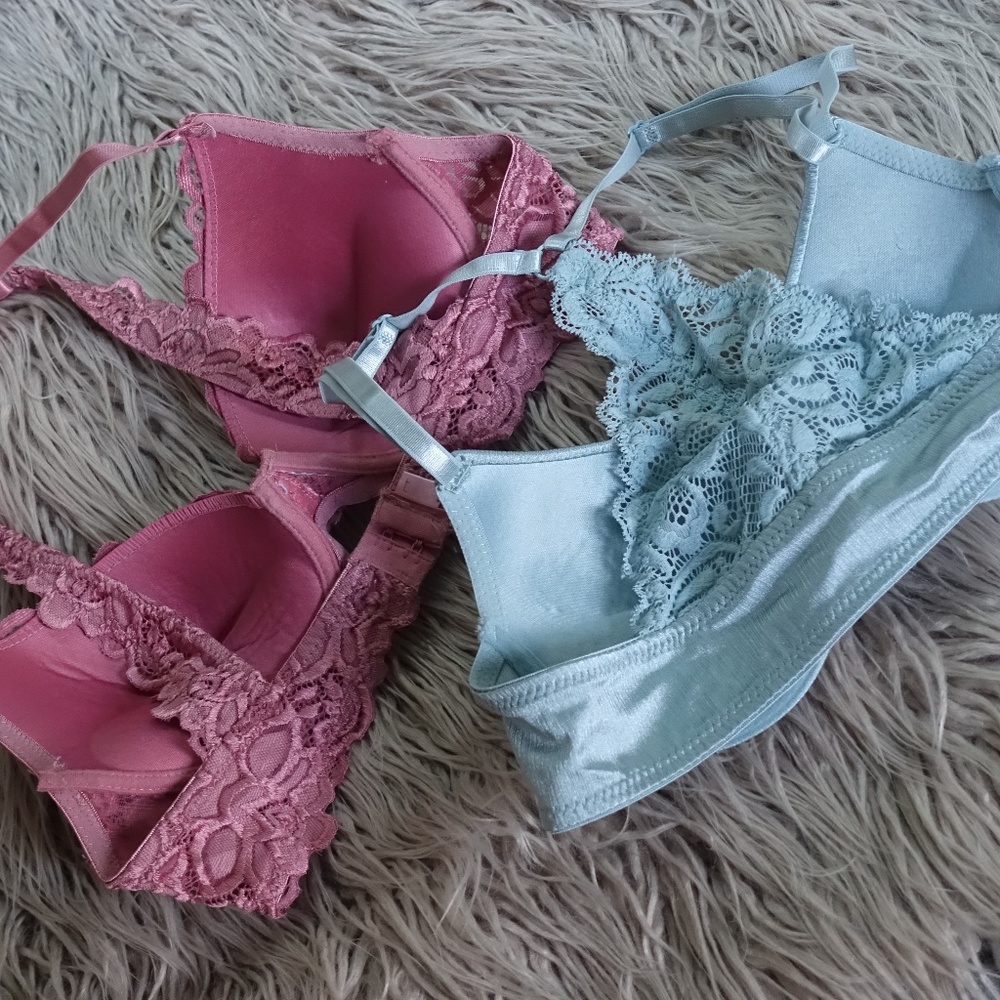 3/$30 Lace Back Detail Bra Bundle 36B
